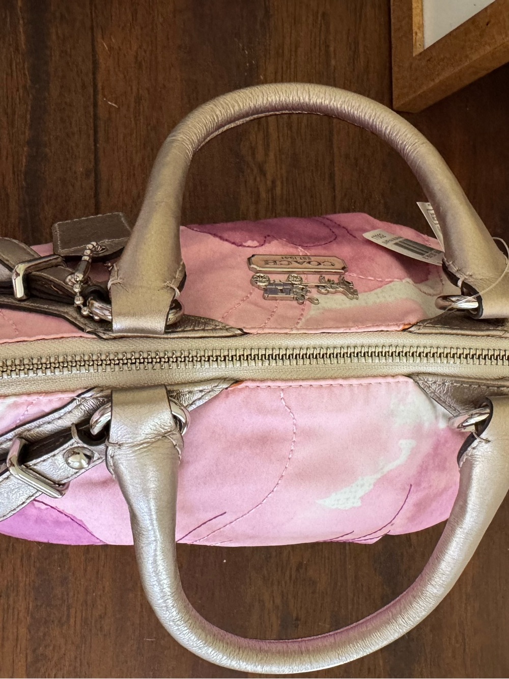 Coach Y2K Madison Watercolor Floral Sophia Satchel Bag 17002 Pink - RARE - NWT - Picture 11 of 16